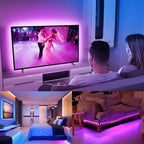 5V LED Strip Lights RGB 5050 3AA Battery Powered Flexible LED Light Strip with Remote Control for TV Backlight Bars Cabinets