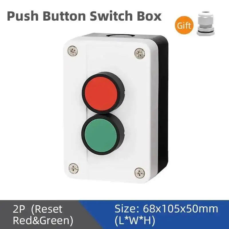 Push Button Box Switch Arrow Symbol Indicating Start Stop Recovery Reset Waterproof Emergency Stop Industrial Handheld Control