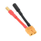 1 Pair /2Pcs XT60 Male Female Plug to 5.5mm Male Female Connector Adapter Cable 14AWG 4cm For RC Lipo Battery FPV Hobbies Toy