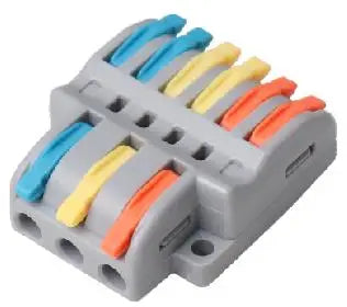 Multi-in Multi-out Quick Wire Connectors Universal Parallel Cable Splitter Splicing Electrical Wiring Terminal Block