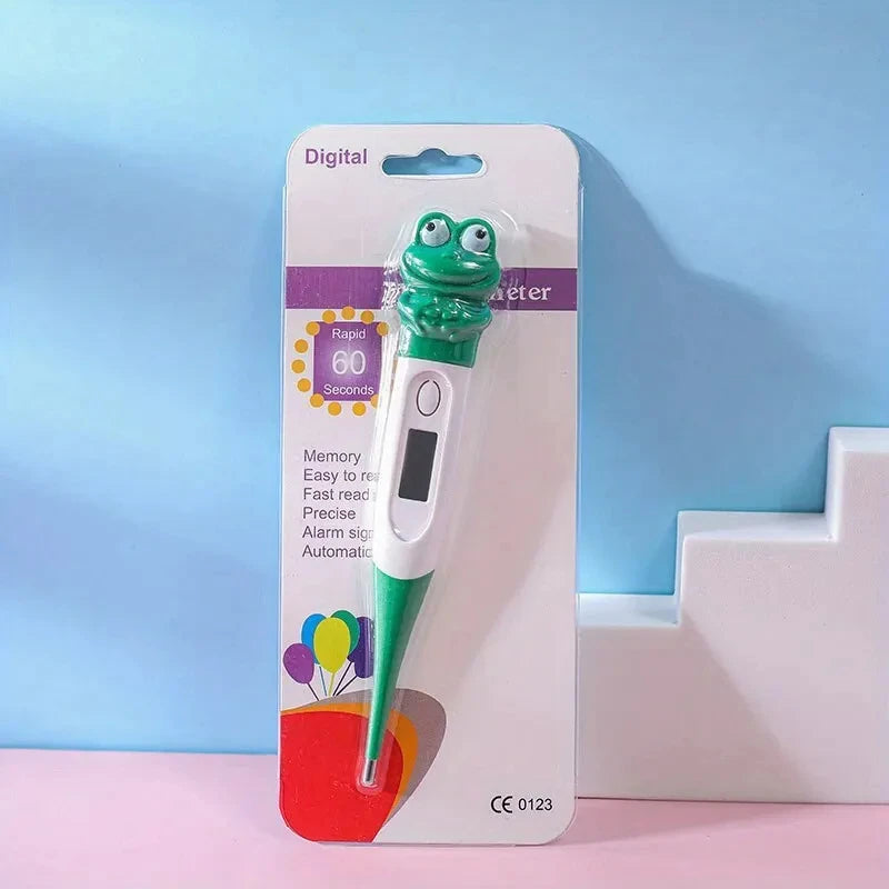 Hot Selling Cute Animal Digital Thermometer Waterproof Flexible Tip Fast Accurate Reading Baby Oral Armpit Temperature Checker
