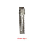50pcs/lot Metal Crocodile Clips Cable Lead Testing Metal Alligator Clips Clamps Hair Clips Hairpins 35mm-75mm