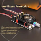 TPA3255 Pure Post Stage Digital Amplifier Board XY-AP3002 600W High Power HD Sound Quality MCU Anti POP Sound for Audio Systems