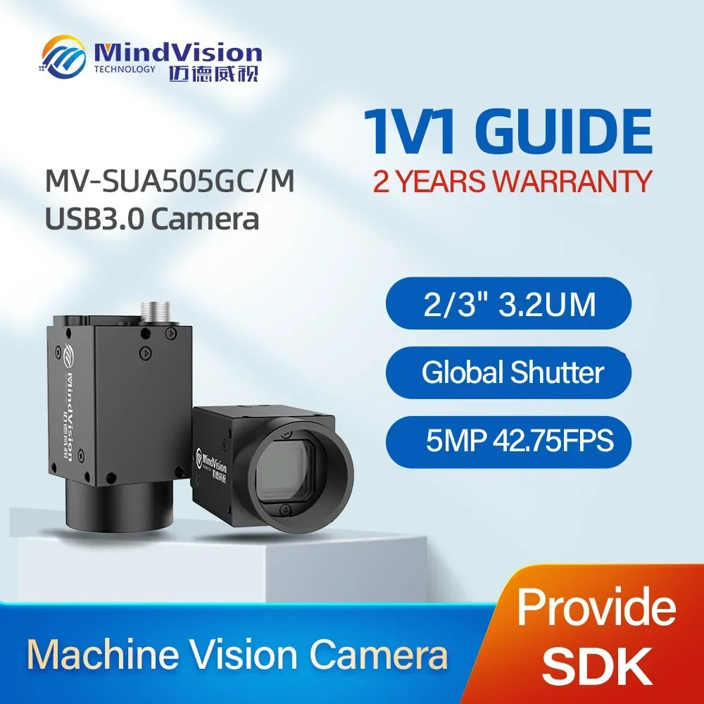 MindVision MV-SUA505GC/M 5MP USB3.0  industrial Camera  machine vision Global shutter camera