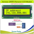 1602 162 16*2 Serial UART CMOS / RS232 Character LCD Module Display Screen LCM for Arduino Support Keyboard Blue Yellow Green