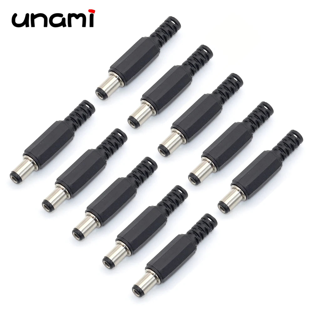 10Pcs DC Power Jack Socket Female Connector 5.5x2.1mm 3.5x1.3mm DC005 DC022 DC099 DC Plug Socket Nut Panel Mount Adapter