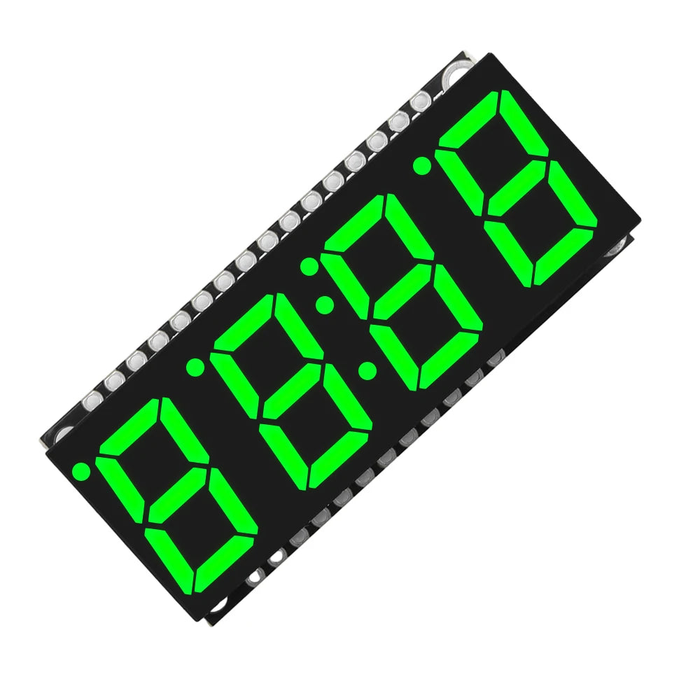 4 Bits Digital LED Display Module DIY Clock Electronic Kits 7 Segment 0.56 inch Time Clock Indicator with HT16K33 Driver Board