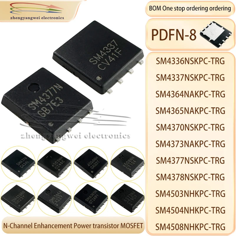 SM4336N SM4337 SM4364A SM4365N SM4370 SM4373NA SM4377N SM4378 4503NH 4504NH 4508NH N-Channel Enhancement Power Transistor MOSFET