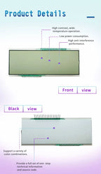 LCD Screen for Electric Motorcycle Segment Display GW004 HTN Positive 4.5V LCD 7 Monochrome Custom Segment LCD Display