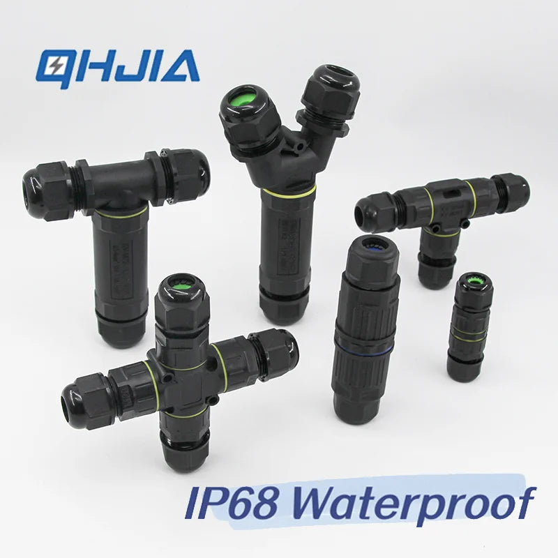 Heavy Duty Quick Connect Terminal Block T-type, IP68 Waterproof 2/3/4/5Pin for Secure & Fast Damp-Proof Wiring Connector