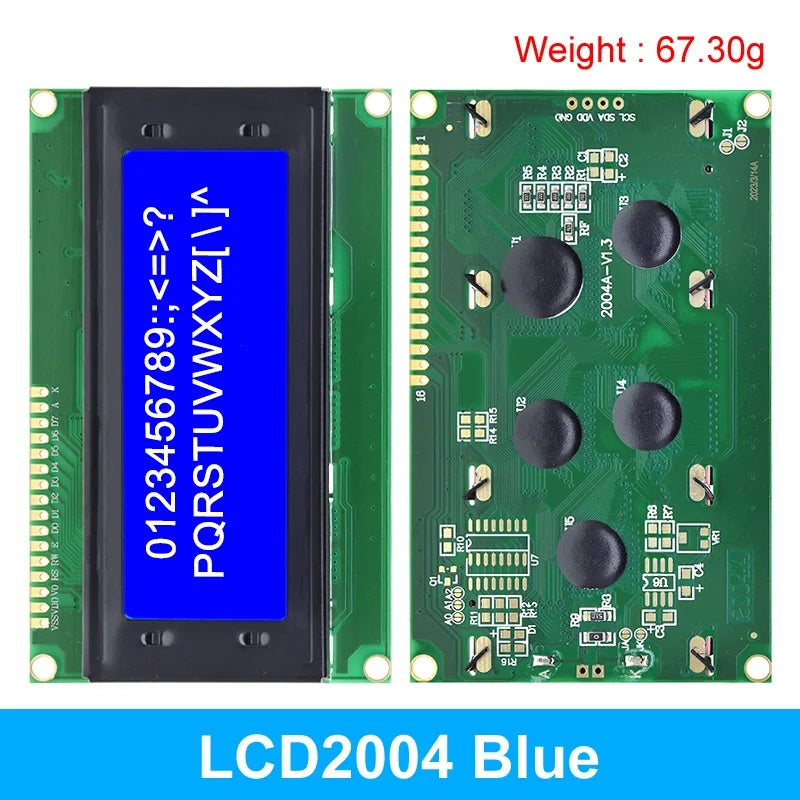 LCD 1602 2004 Module Blue Green Screen For Arduino LCD 16x2 20X4 Character UNO R3 Mega2560 Display PCF8574T IIC I2C Interface