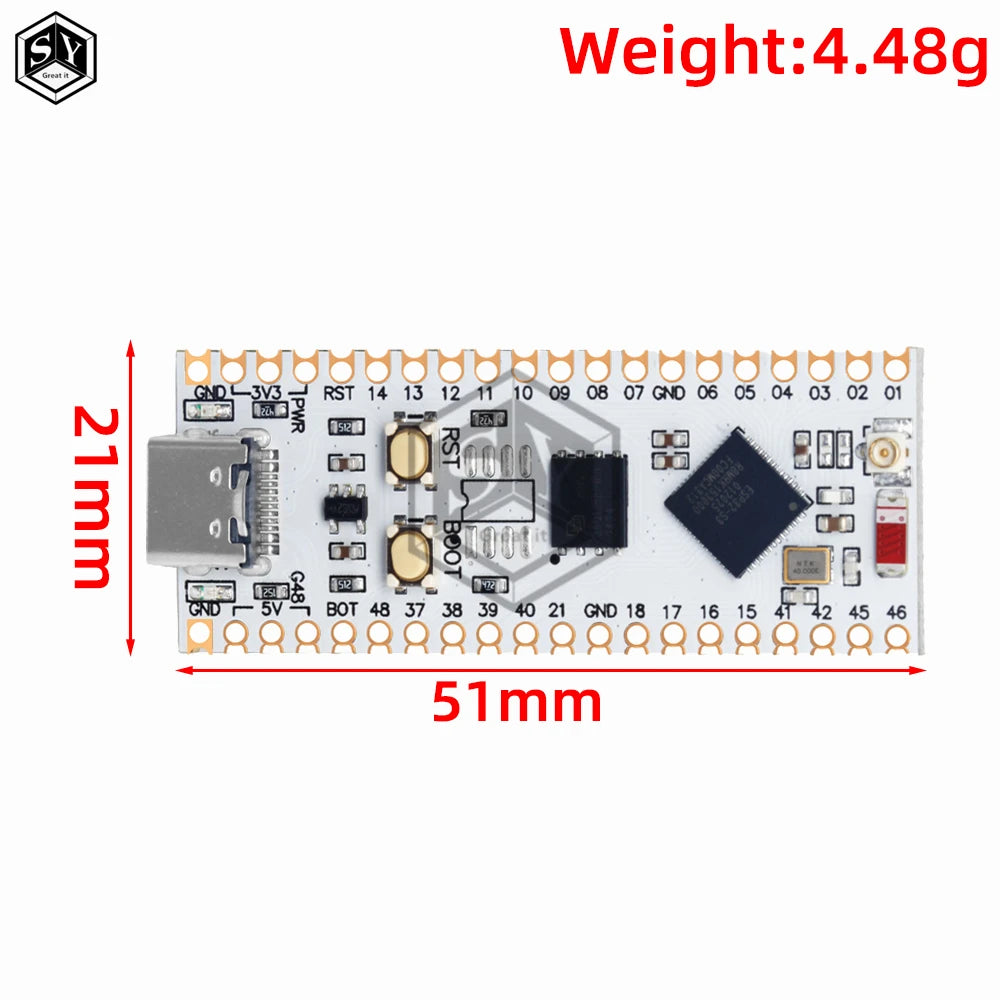 ESP32-S3 NANO WIFI Bluetooth Development Board Type C ESP32-S3-N16R8  N8 Module On-Board Antenna External 16M SPI FLASH 8M PSRAM
