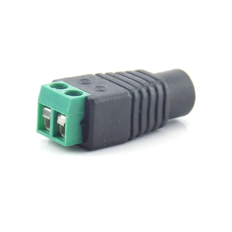 2/5/10pcs 12V DC BNC Male Female Connector Coax CAT5 Video Balun Adapter Plug For Led Strip Lights CCTV Camera Accessories B5
