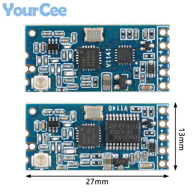 10pcs/1pc HC-12 SI4463 433Mhz Wifi Wireless Serial Port Module HC12 1KM 1000m 433MHz Receiving Transmitting Board TSSOP/QFN