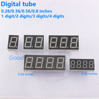 0.56 0.28 0.36 0.4 0.8 inches digital tube LED display 7 segment 1bit 2bit 3bit 4bit tube red universal cathode anode number
