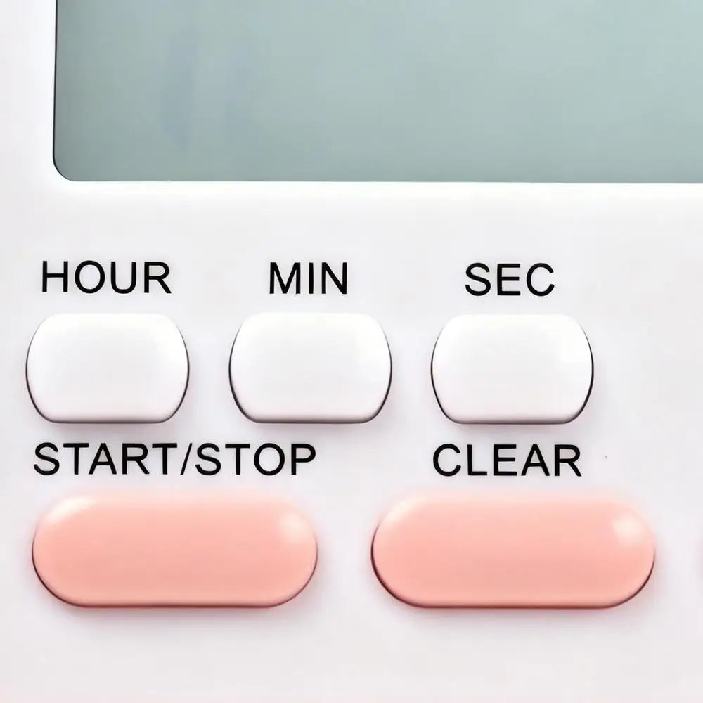 Digital Display Cooking Alarm Clock Kitchen Timer Sleep 24 Hour Clock House Countdown Kids Student Learning Time Manager