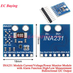 5Pcs/1pc GY-219 INA219 INA169 MAX471 INA226 INA231 INA3221 INA240 MAX4080 Current Sensor Module Power Breakout I2C For Arduino