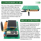ESP32 S3 Development Board Kit with 3.2 Inch Display N16R8 BT Wifi Module Wireless LoRa SX1276 GPS Location ATGM336H 4 Relay