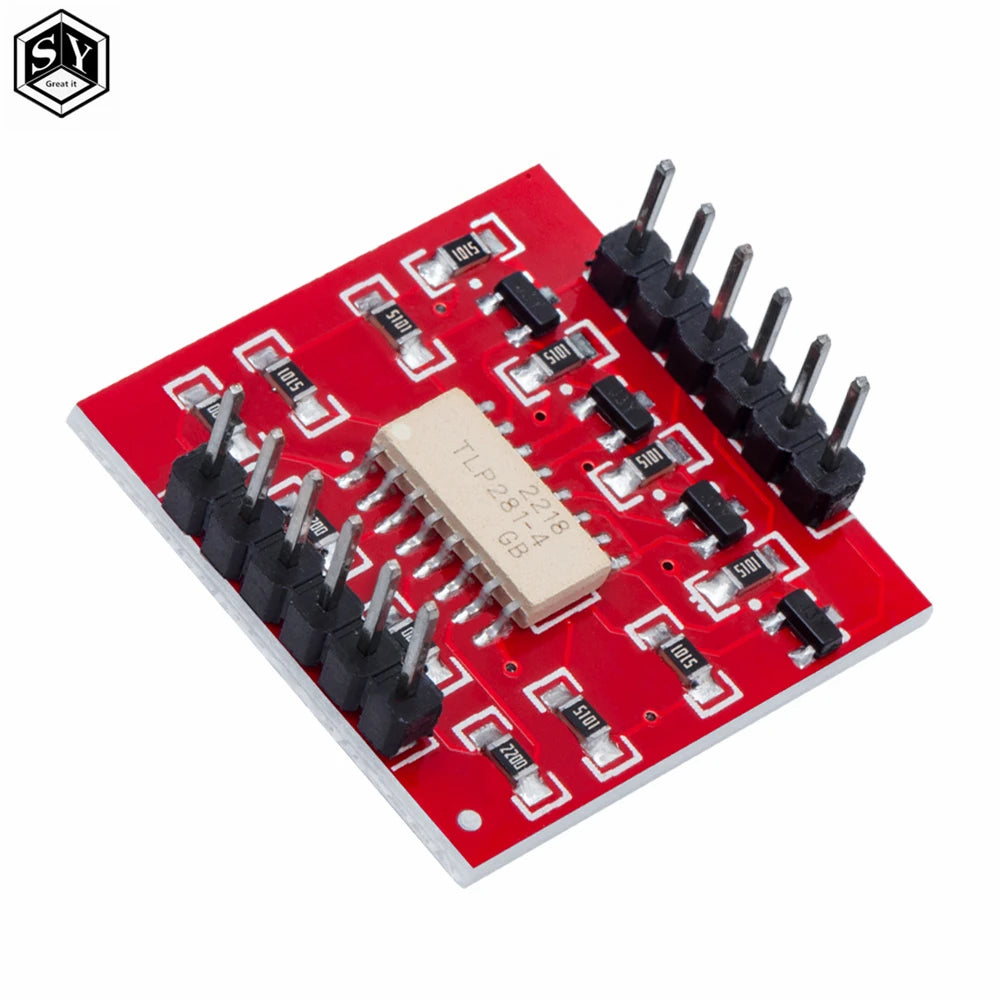 TLP281 4 CH 4-Channel Opto-isolator IC Module For Arduino Expansion Board High And Low Level Optocoupler Isolation 4 Channel