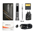 Original TS101 Soldering Iron 65W Mini Programmable Thermostat LCD Displays TS100 Soldering Iron Upgrade with PD Plug Tip Set