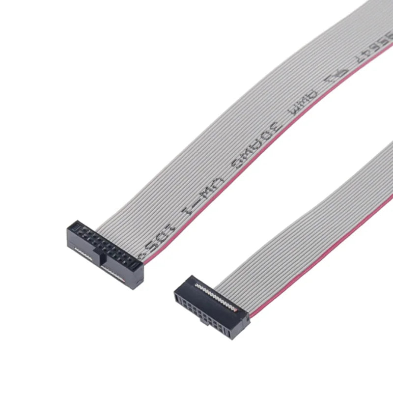 1PCS 1.27MM pitch FC-6/8/10/14/16/20/40/50 PIN 20CM JTAG ISP DOWNLOAD CABLE Gray Flat Ribbon Data Cable FOR DC3 IDC BOX HEADER