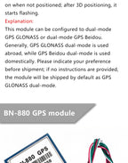 BN‑180 BN‑220 BN‑880Q GPS Module GNSS Receiver Module GPS GLONASS BDS Dual Mode Positioning Module PPS Timing