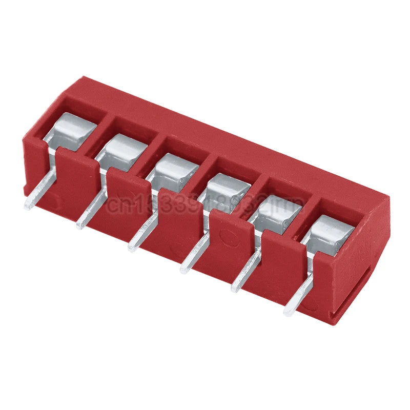 10Pcs KF301 Straight Pin 2P 3P 4P 5P 6P Screw PCB Terminal Blocks Pitch 5.0mm Connector Assortment Kit KF-301