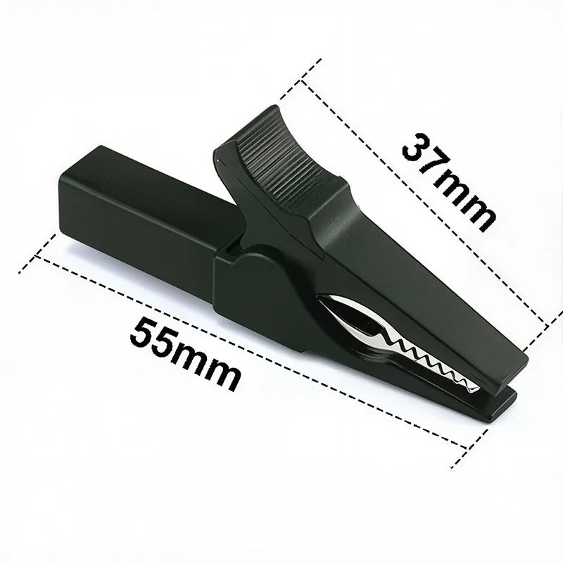 4mm Multimeter Pen Cable Probes Crocodile Clip Battery Test Clip 55MM HV Alligator Clip for Banana Plug 6pcs32A