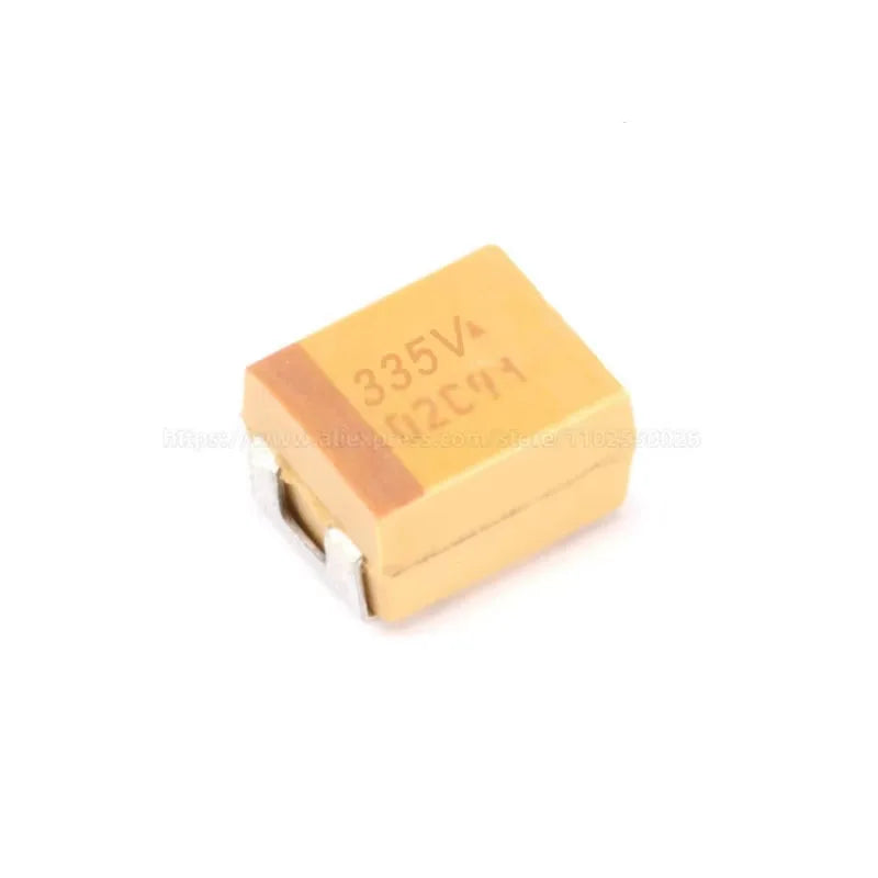10PCS 3.3UF 335 335K 16V 25V 35V 50V A B C D 3216 3528 6032 7343 10% SMD 335C 335E 335V 335T Tantalum Capacitor