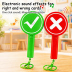 Hand‑Held Yes‑No Signal Paddle With Sound Effect Plastic Electronic Quiz Buzzer Prop For Classroom Trivia Game Interactive Toys
