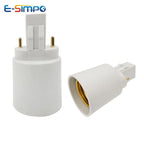 2pcs GX23 2P To E26/e27 Light Socket Adapter PL-S CFL GX23-2 To E26 Led Lamp Base Converter Install Screw E26/e27 To Gx23 Holder