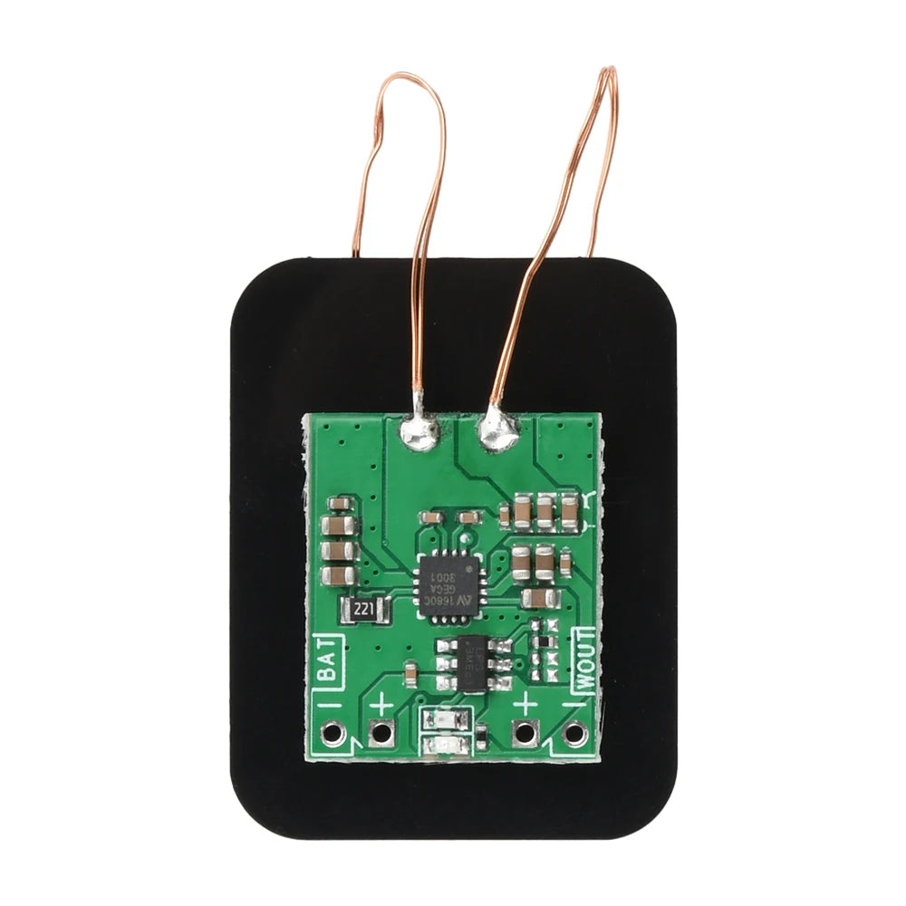 Small Coil Wireless Charging Receiver Module PCBA Built-In 3.7V Lithium Battery Modification Program For DIY Electronic Devices