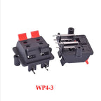 1PCS  Connector Terminal 2P 4P 6P 8P 12P Push In Jack Spring Load Audio Speaker Terminals Breadboard Clips