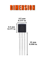 100pcs BJT transistors 20 Values A1015 BC327 BC337 C1815 S8050 S8850 2N2222 2N2907 2N3904 2N3906 C945 S9012 S9013 S9014 S9015