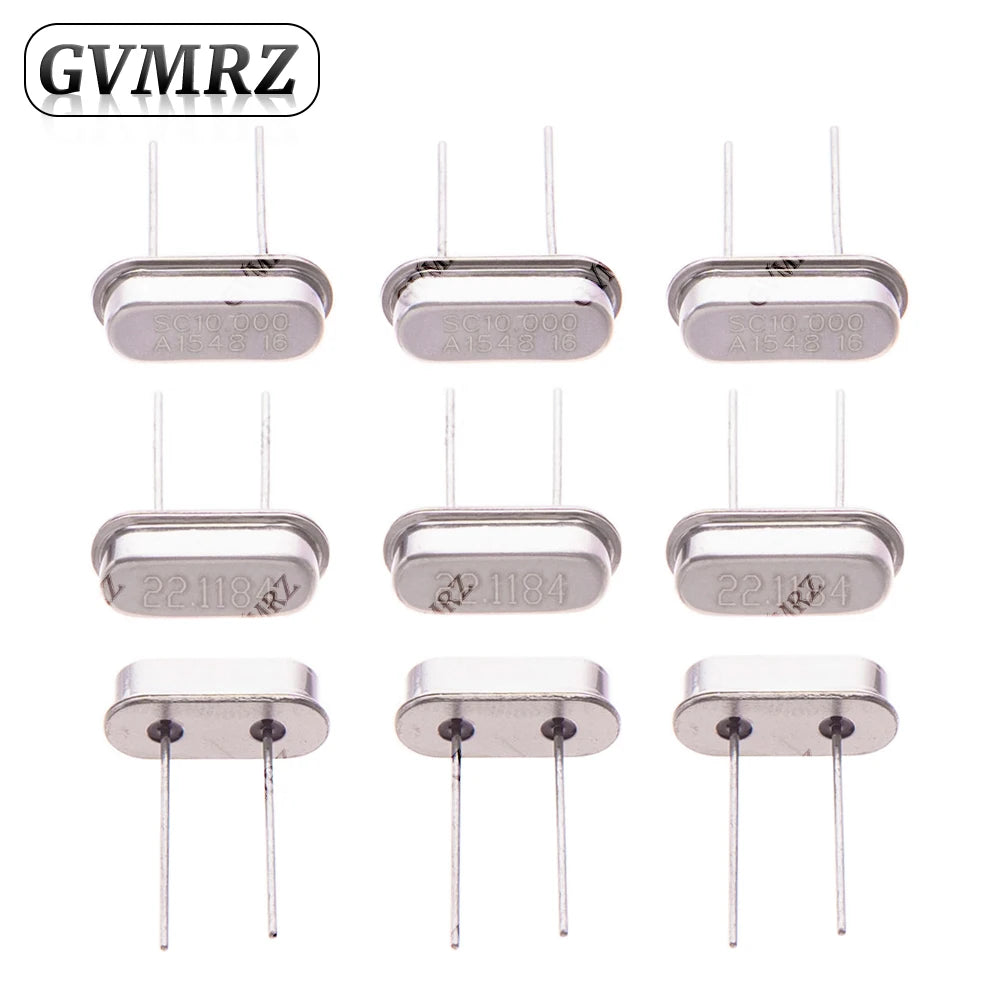 10PCS/200PCS HC-49SMD SMD 2Pin Passive Crystal Oscillator 27MHZ 32MHZ 25MHZ 16MHZ High Precision Quartz Resonator  24MHZ 8MHZ