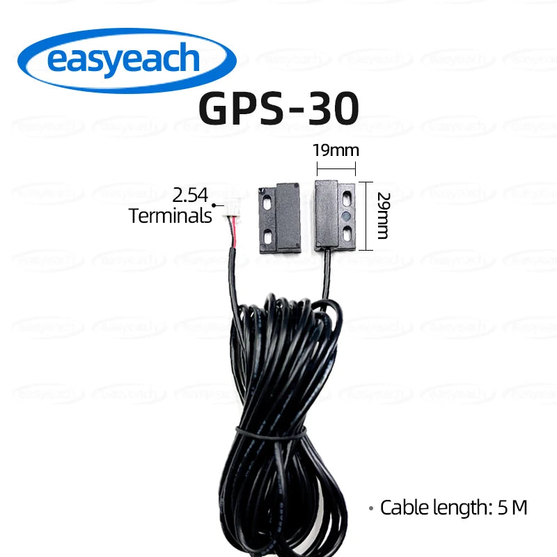 GPS-30 Wired Door 5m Sensor NdFeB Magnetic Sensor Switch Iron Door Open Detector Garage Rolling Door Switch Waterproof Outdoor