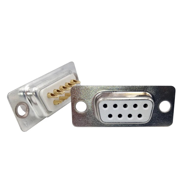 10PCS DB9 Adapter Connector Core RS232 Serial COM Plug Connectors Hole/pin DB15 Female Male Port Socket D Sub DP9 Plastic Case
