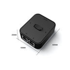 1000Mbps 1 In 2 Out Ethernet Adapter RJ45 Splitter Lan Connector Cat 6 RJ45 Splitter Switch Coupler for PC Laptop TV Box Router