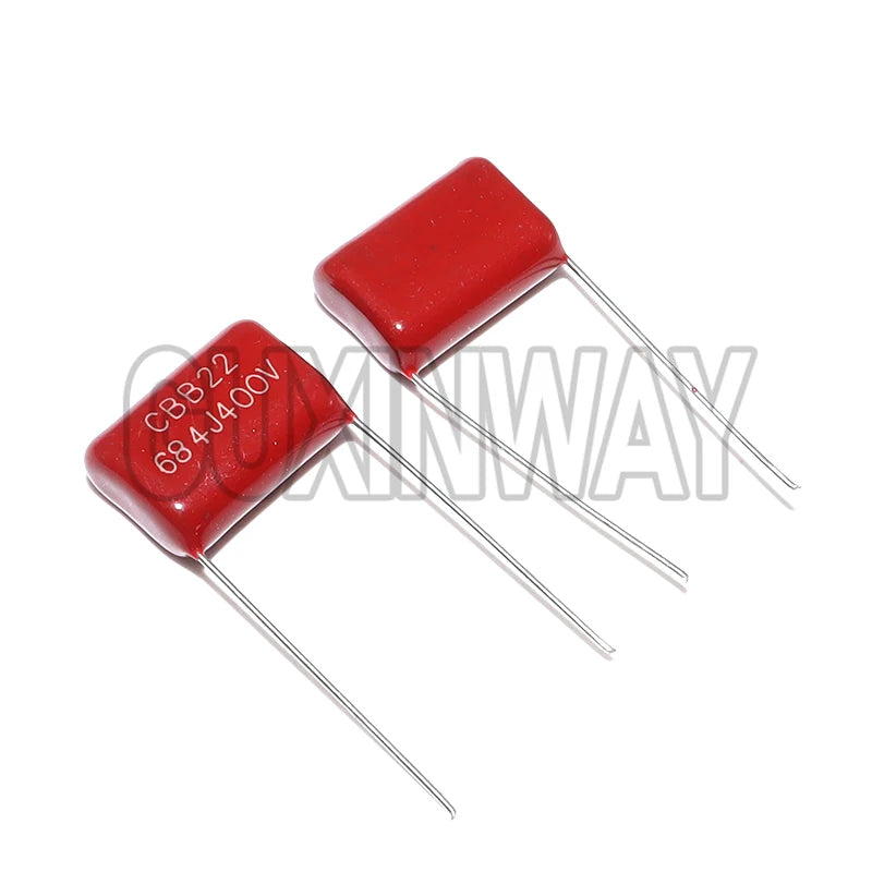 50PCS CBB Capacitor Assortment Kit 400V 10NF-3.3UF 10values Metallized Polyester Film Capacitors KIT DIY