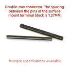 5PCS SMD SMT 2*2/3/4/5/6/7/8/10/12/20/40/50 PIN Double Row Pin Female Header 1.27MM Pitch Connector Socket 2X/6/8/10/20