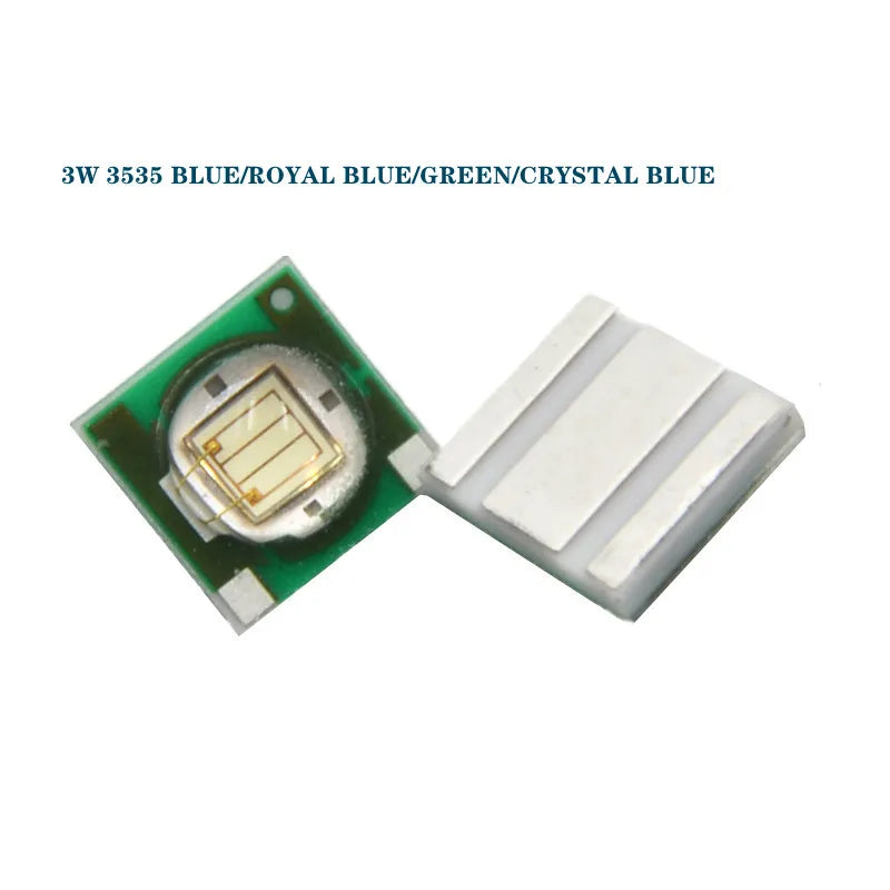10pcs High Power LED 3535 Chip 3W SMD UV Blue Red Green IR Royal White 520 365 380 390 395 410 420 430 730 740 850 940 460 620nm
