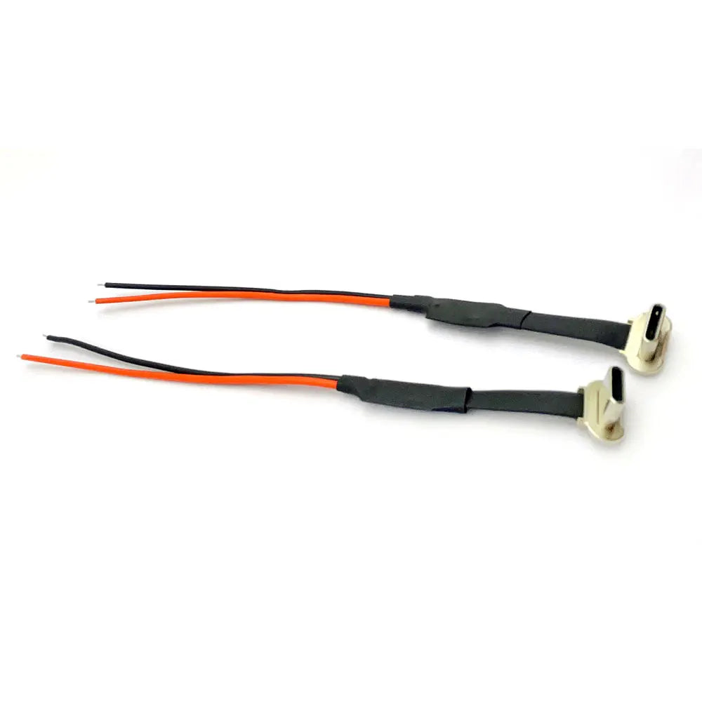 10Pcs USB C Type-c 2Pin 5A with 56K Resistor FPC Soft Flat Cable Male Charging Cable Fast Charge Wire Extention For Phone