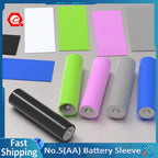 No.5(AA) Battery PVC Heat Shrink Tube Repair protective film Insulated Wrap Protect Case Pack Sleeve