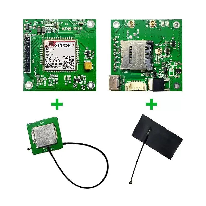 SIMCOM SIM7080G Core Board With 4G GPS Antenna Multi-Band LTE LPWA CAT-M NB-IoT Module Dual Mode GNSS Receiver Compatible SIM868