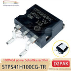 5PCS STPS41H100CG-TR D2PAK Code STPS41H100CG 100V40A Power Schottky Rectifier Schottky Diode