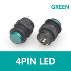 5/20PCS Self-locking 16MM Latching/Momentary Push Button Switch with 5Color LED Lighting 4Pin R16-503/AD R16-503/BD