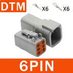 2/3/4/6/8/12Pin Deutsch Type DT Connector Plug-In With Fixed Flange DTM/DTP Waterproof Wire Automotive Connector