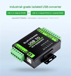 Industrial Isolated 4Ch USB to RS485 422 Converter Wall DIN Rail Mountable