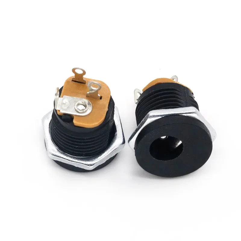 10Pcs DC Connector 5.5x2.1mm DC Power Plug Male Female Jack Socket 2.5mm DC Power Adapter Connector