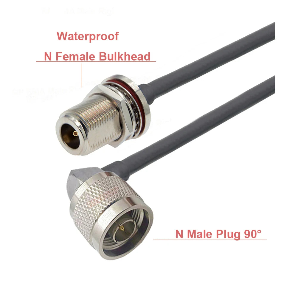 N Type Cable RG58 N Male to N Female Connector Extension Cable Low Loss RG-58 N Cable Male to Female Jumper Pigtail 15cm~30m